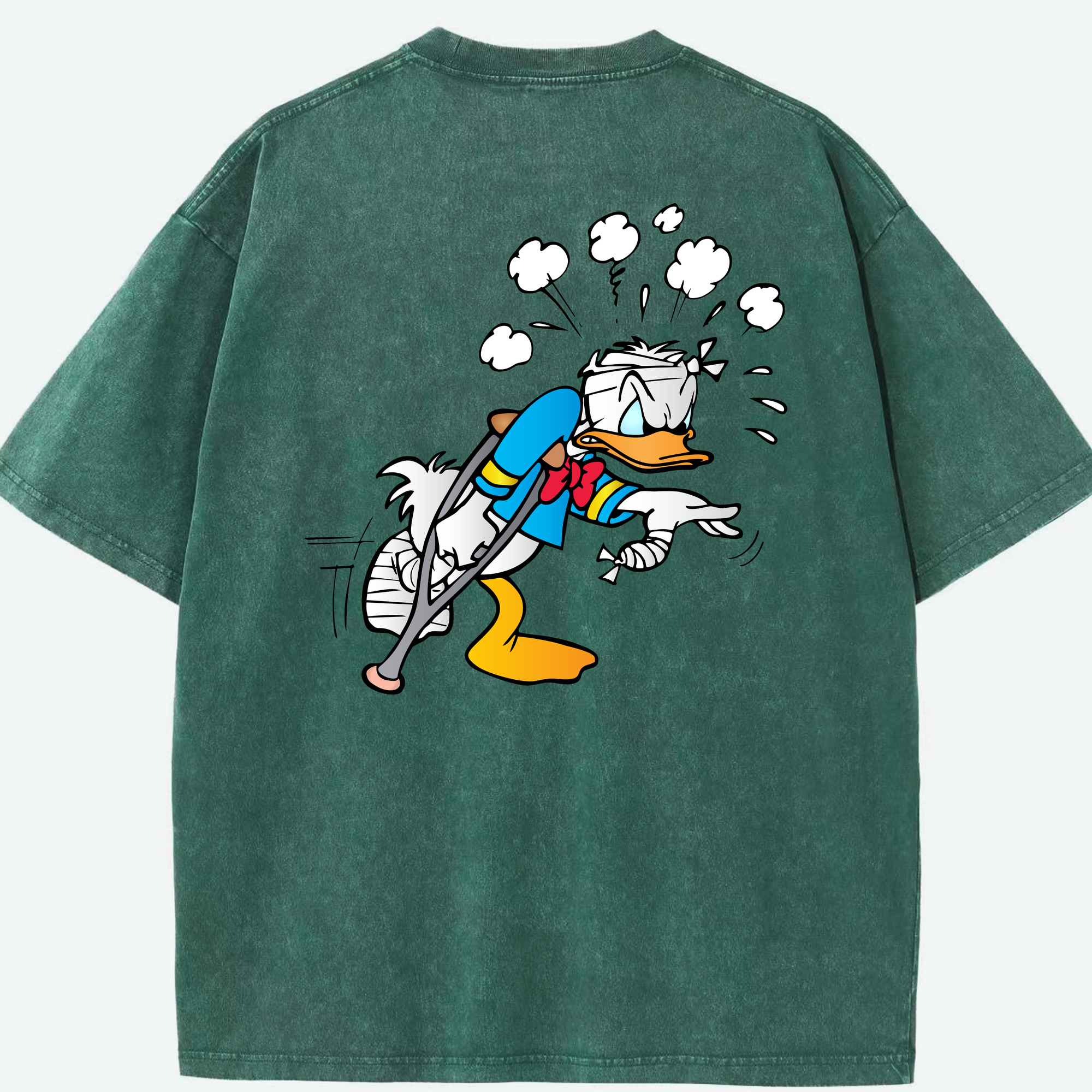 （画像用） ミッキーマウス Mickey Mouse 綿100% ヴィンテージ風 半袖Tシャツ（背面プリント）